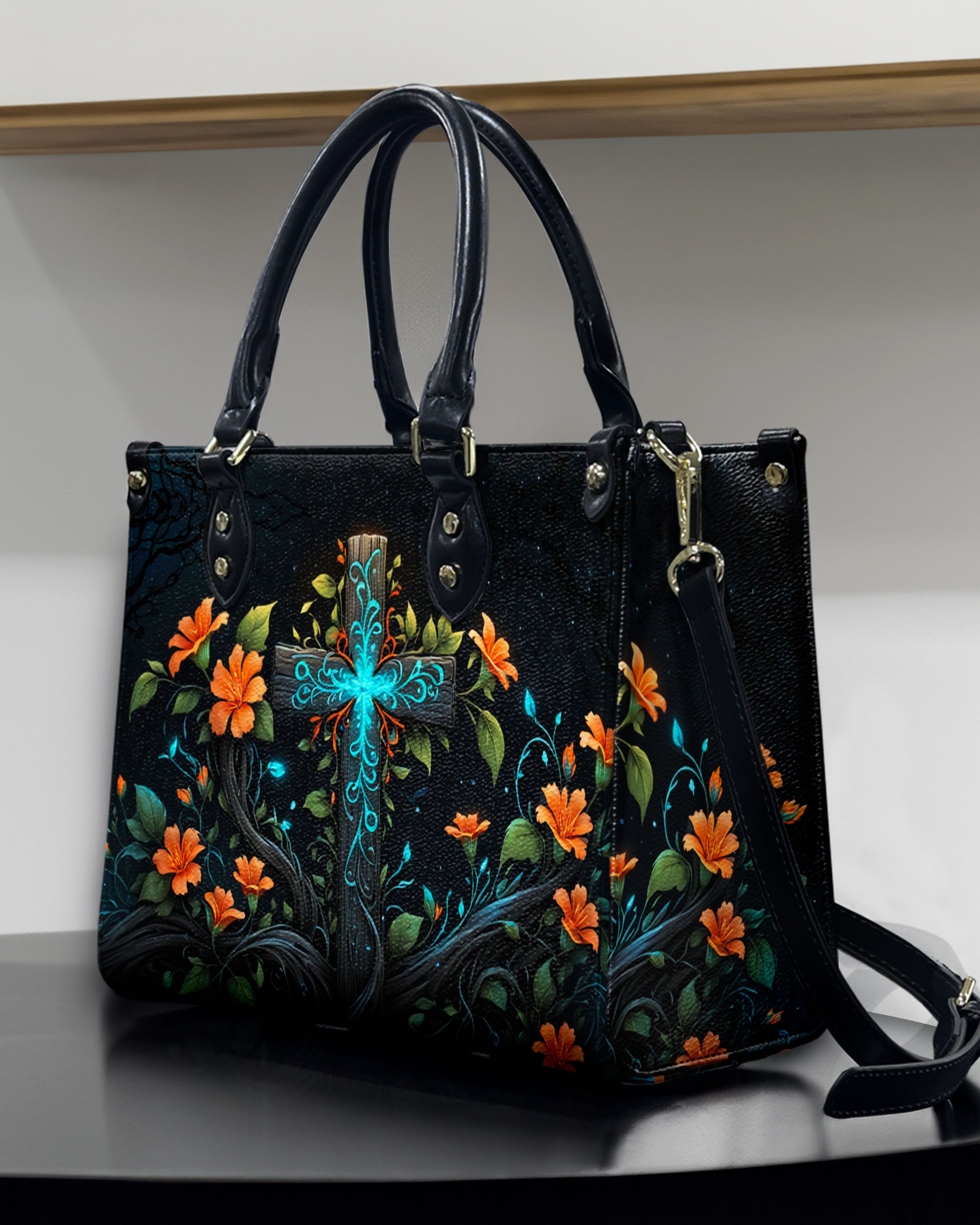 Faith Flower Leather Handbag - Yhdu1408244