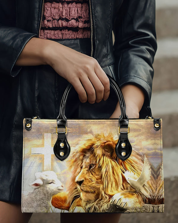 Lion Cross Lamb Leather Handbag - Yhdu3008244