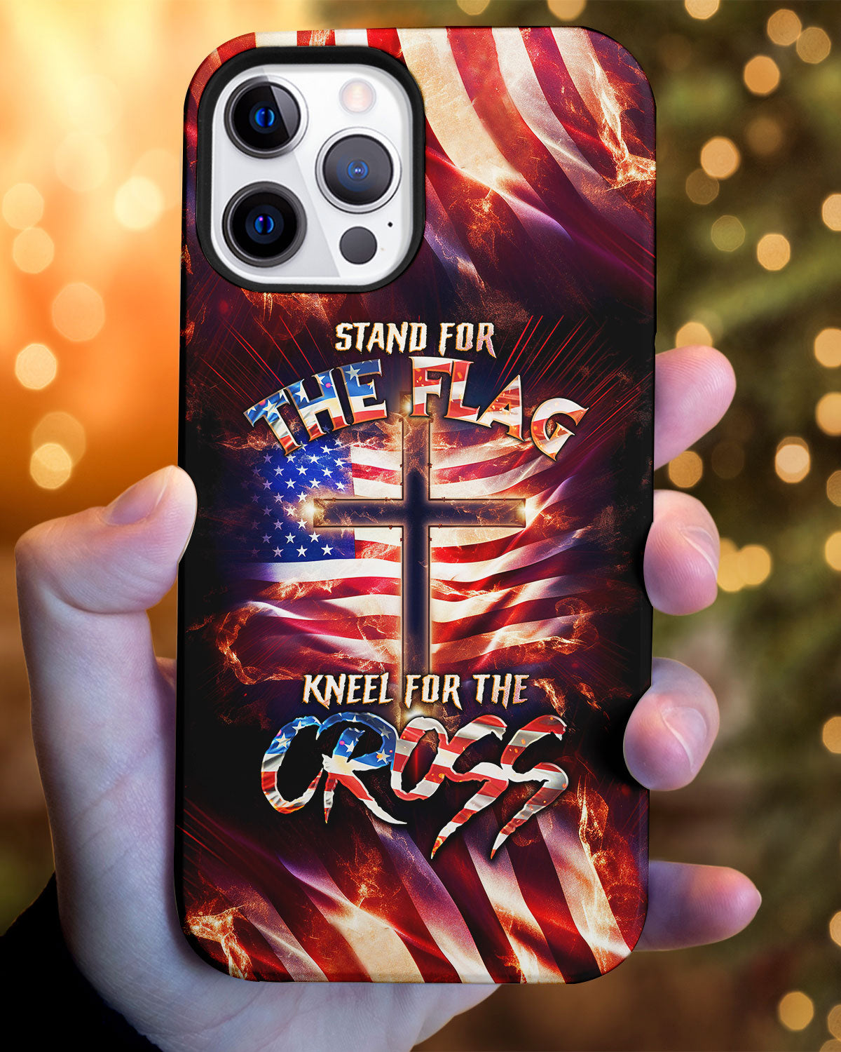 Stand For The Flag Kneel For The Cross Phone Case - Tlno0308231