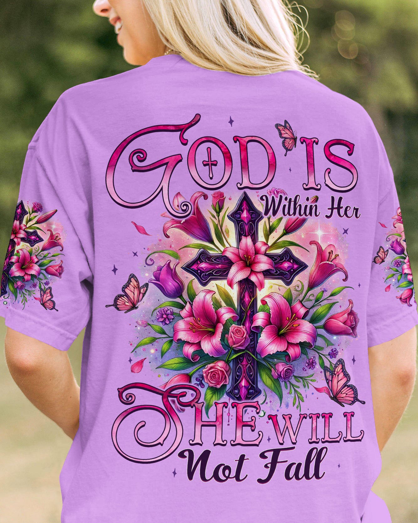 God Is Within Her She Will Not Fall Women's All Over Print Shirt - Tyqy0108242