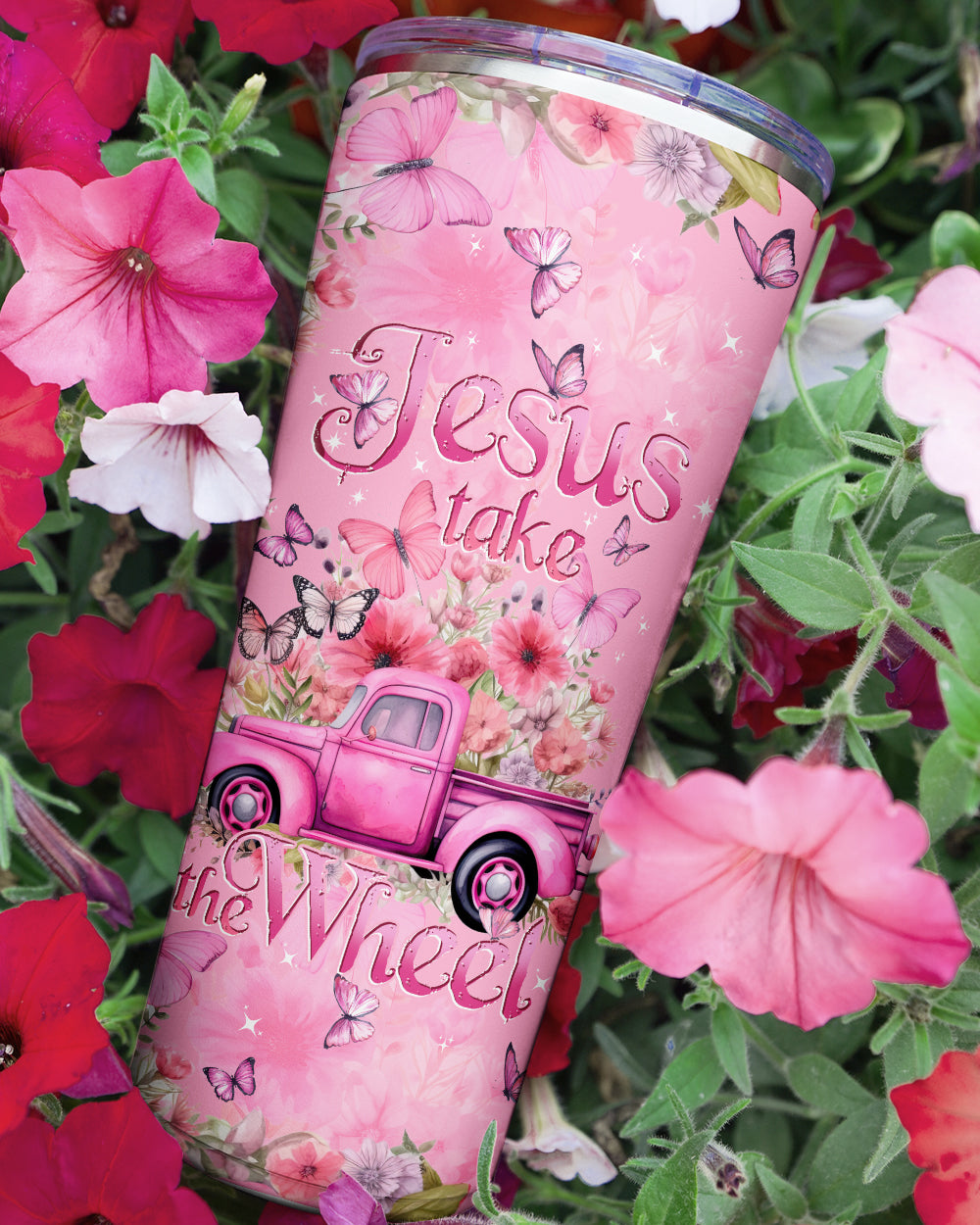 Jesus Take The Wheel Tumbler - Tytd040124