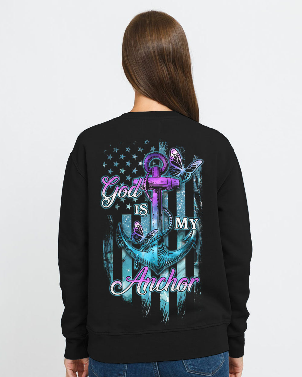 God Is My Anchor Women's Christian Sweatshirt