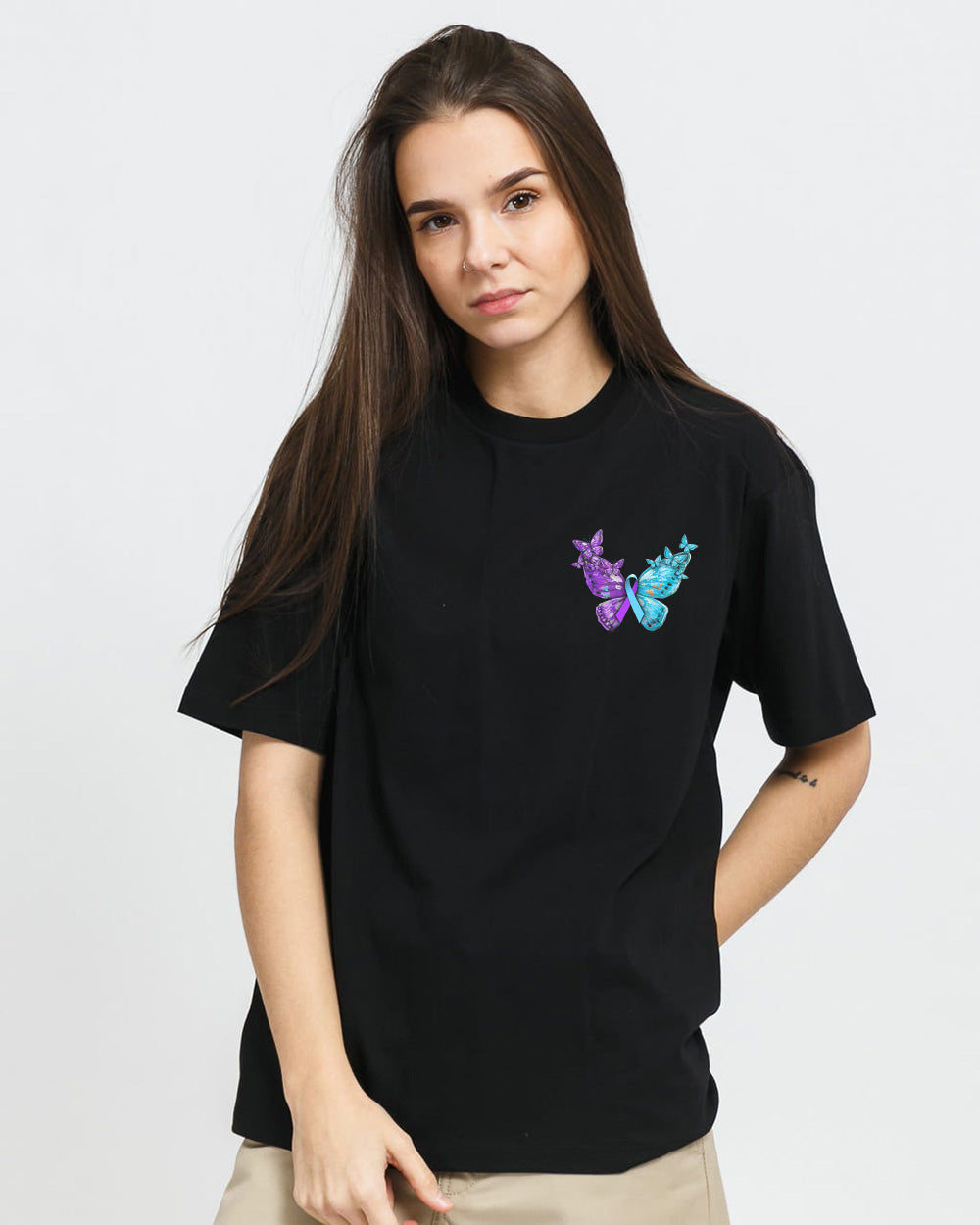 No Story Should End Too Soon Butterfly Women's Suicide Prevention Awareness Tshirt