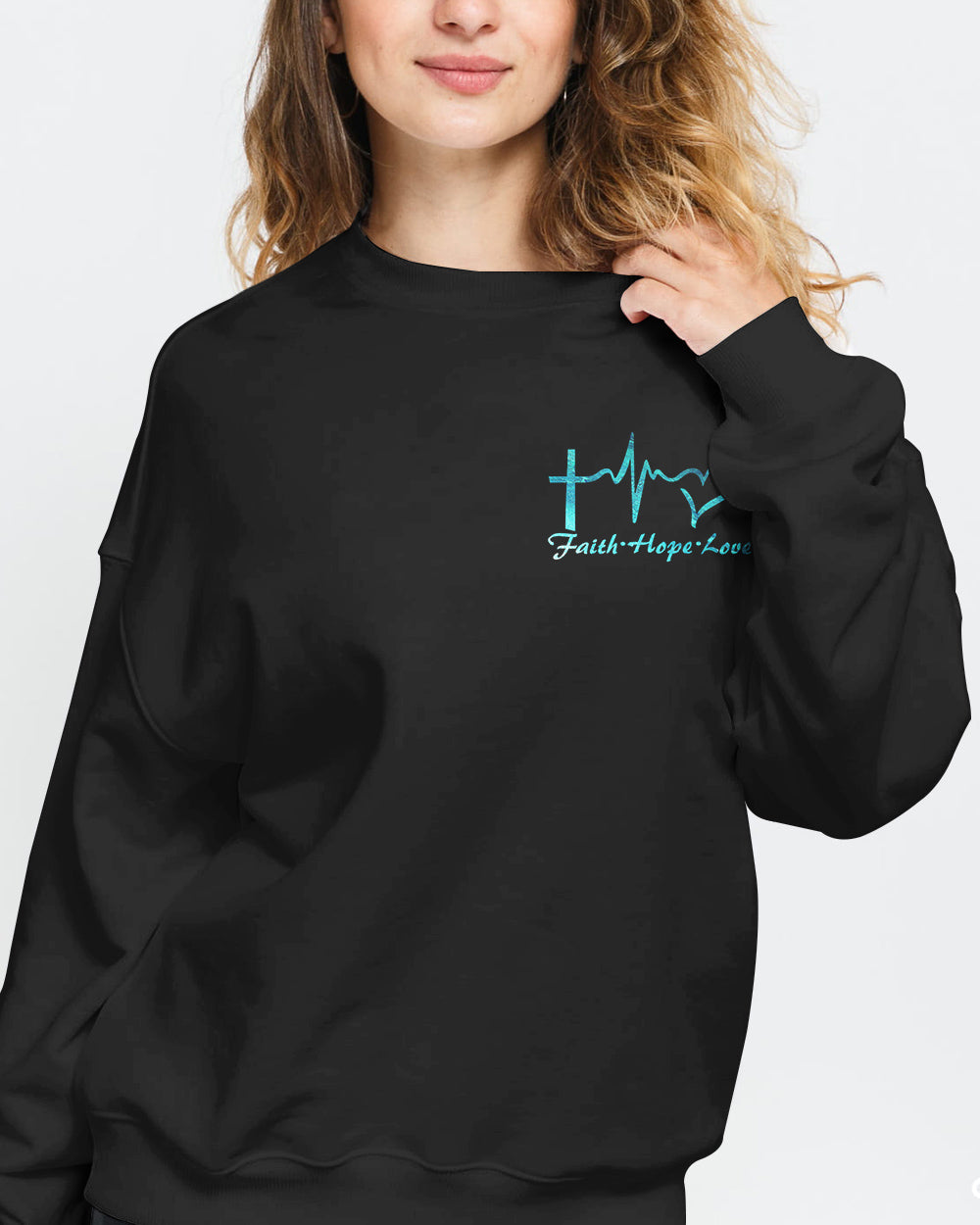 I Believe There Are Angles Among Us Wings Women's Christian Sweatshirt