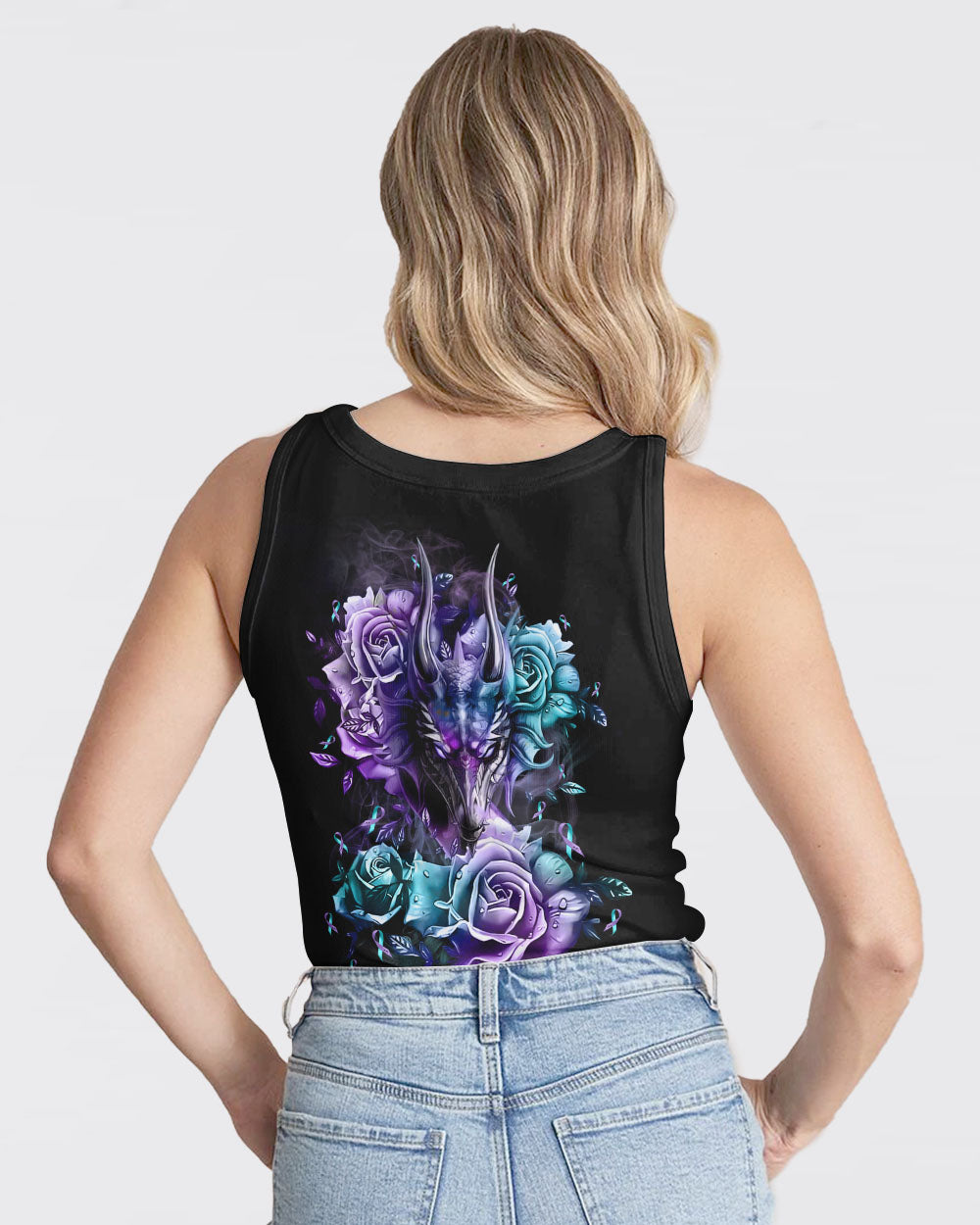 Dragon Flower Women's Suicide Prevention Awareness Tanks