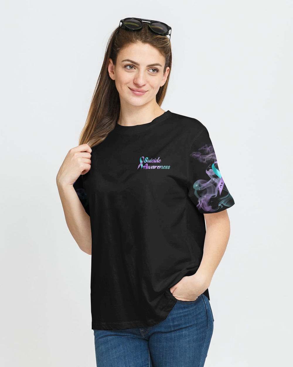 Dragon Flower Women's Suicide Prevention Awareness Tshirt