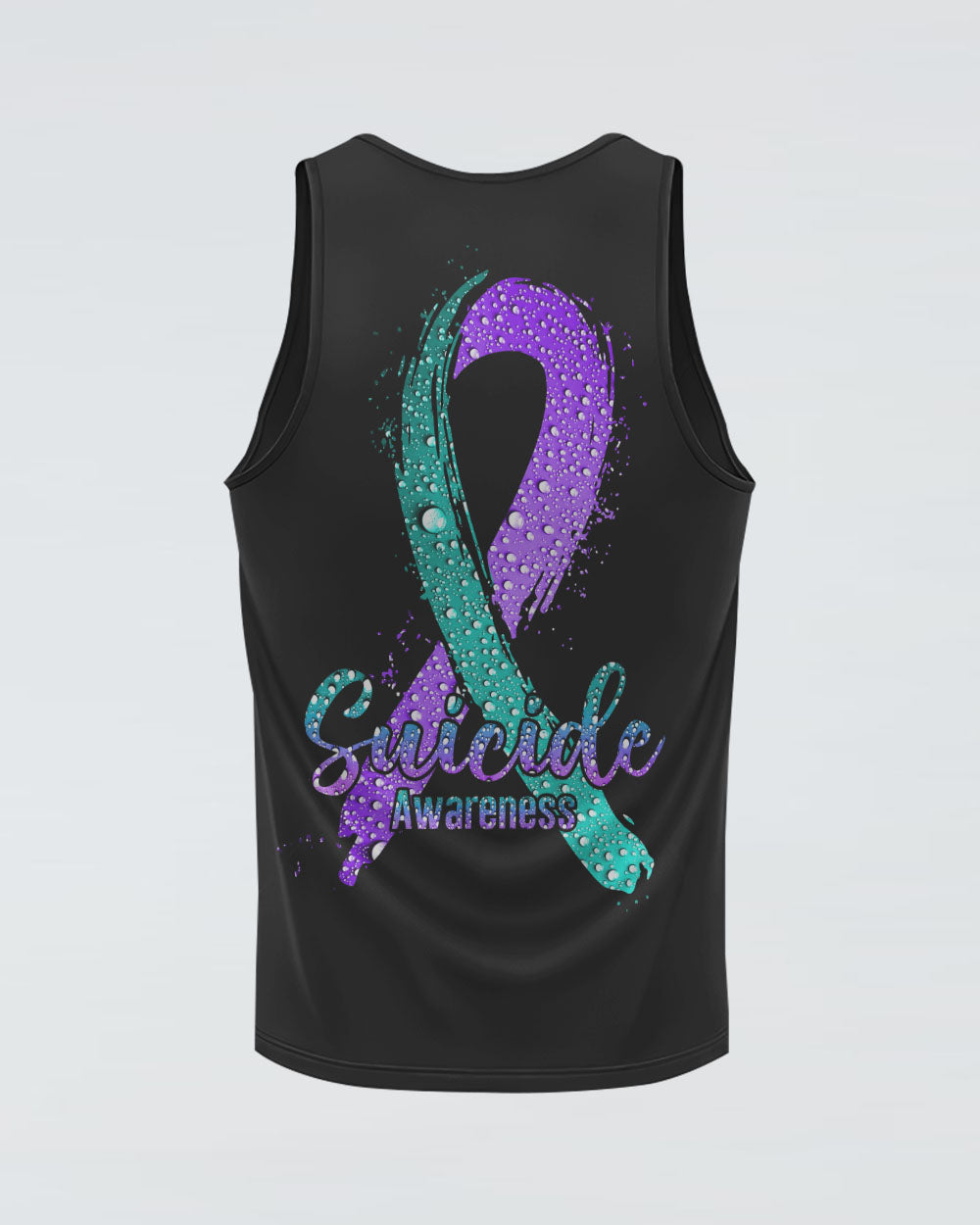 Water Drop Ribbon Women's Suicide Prevention Awareness Tanks