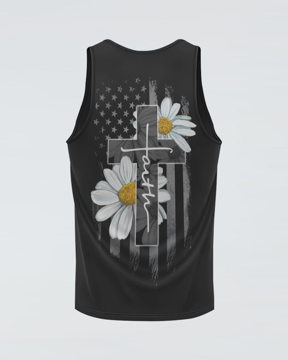 Cross Daisy Choose Kind Flag Women's Christian Tanks