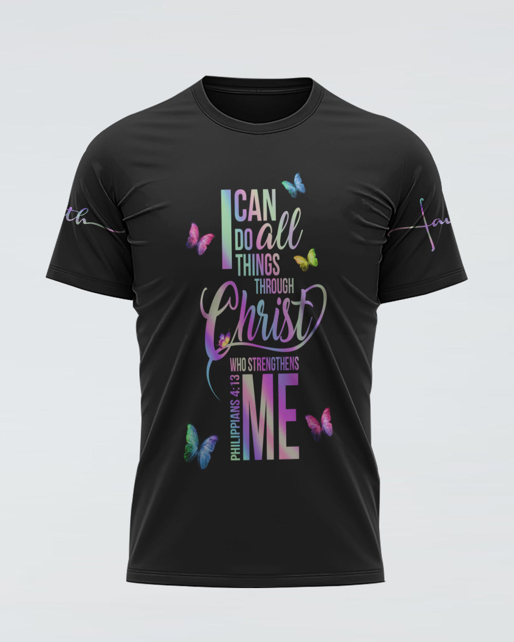 I Can Do All Things Butterfly Women's Christian Tshirt