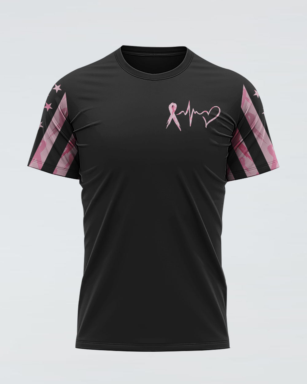 Fight Flag Women's Breast Cancer Awareness Tshirt